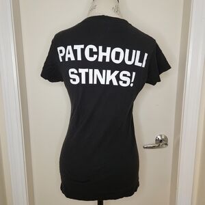 Black Vneck joke Graphic Shirt